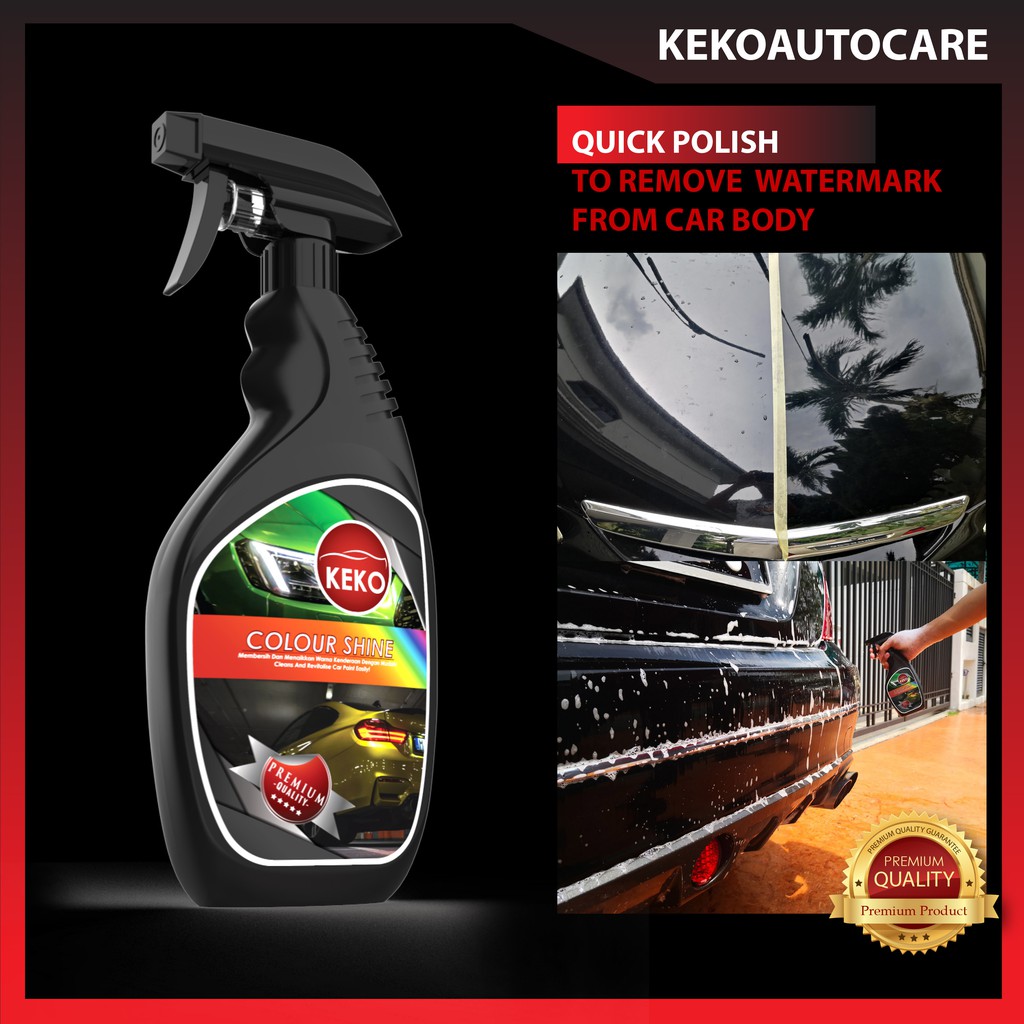 Car Paint Watermark Remover Cleaner - Keko Colour Shine 300ml Aksesori  Kereta Car Accessories Polish Wax Shampoo