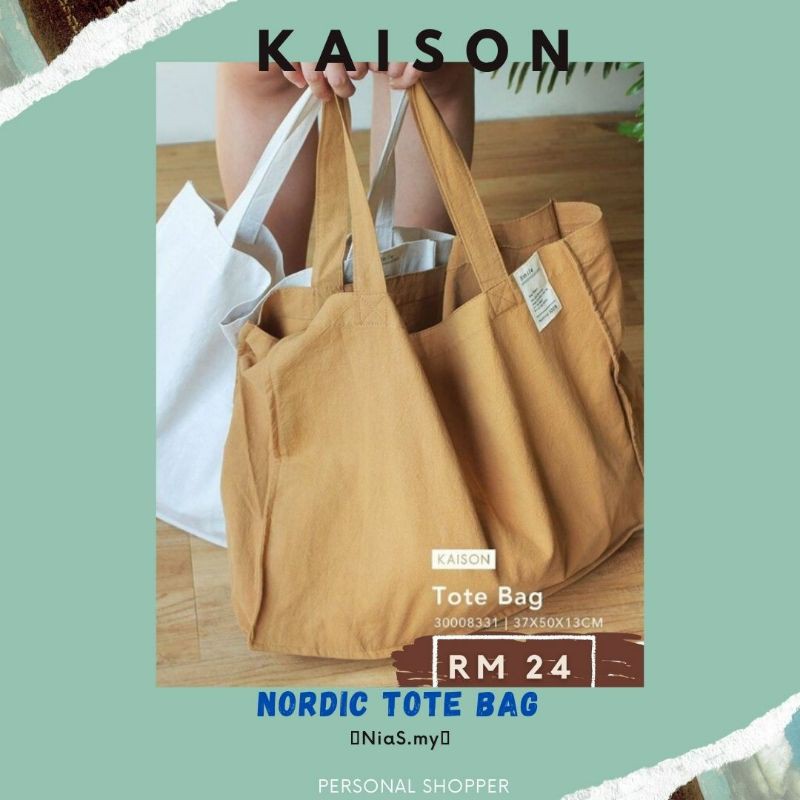 NORDIC TOTE BAG KAISON Shopee Malaysia