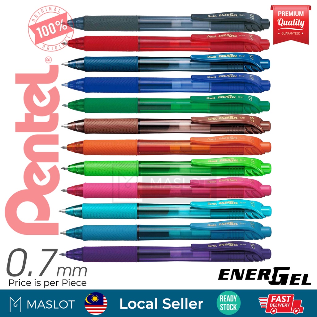 Pentel Office | Vintage Pentel Milky Gel Roller Pastel Pens 7 Colors Acid Free Medium Line Japan | Color: Blue/Pink | Size: Os | Croquisandtoile's