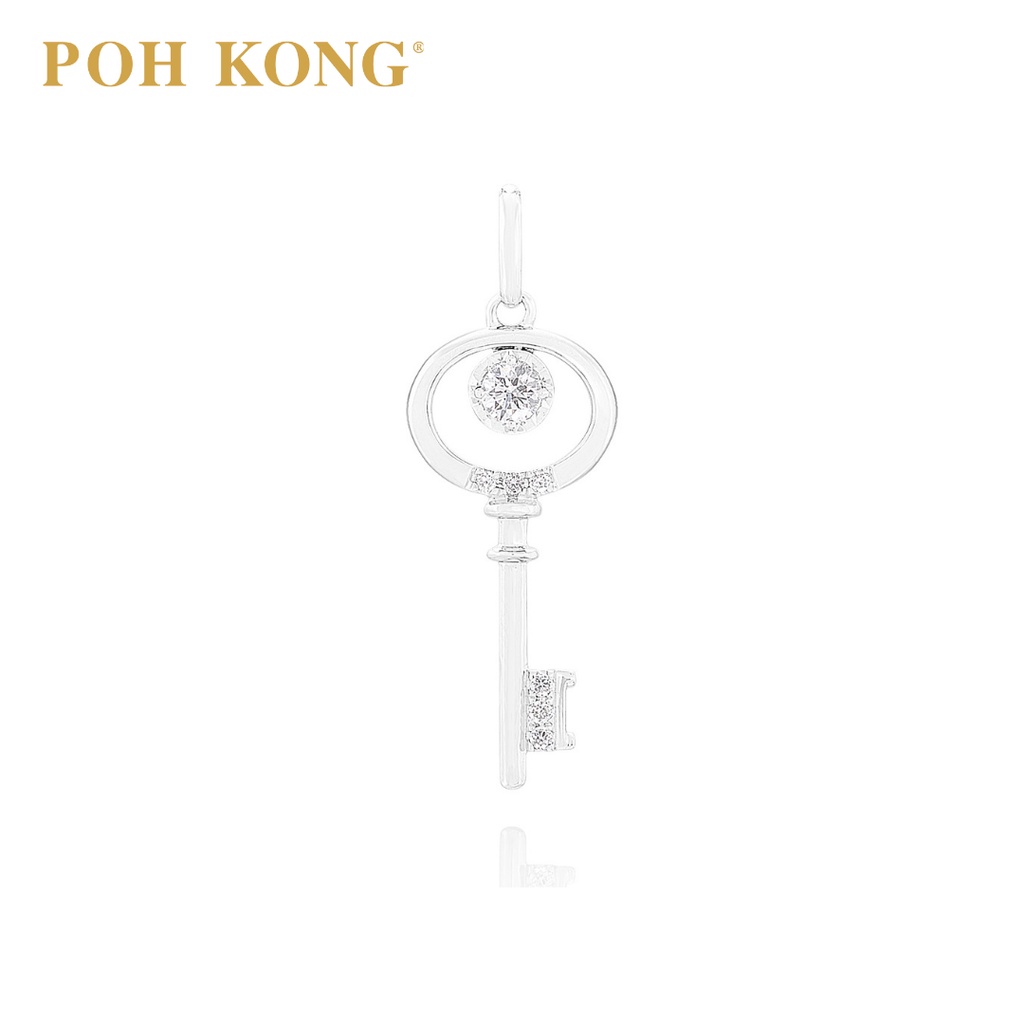 White gold deals necklace poh kong