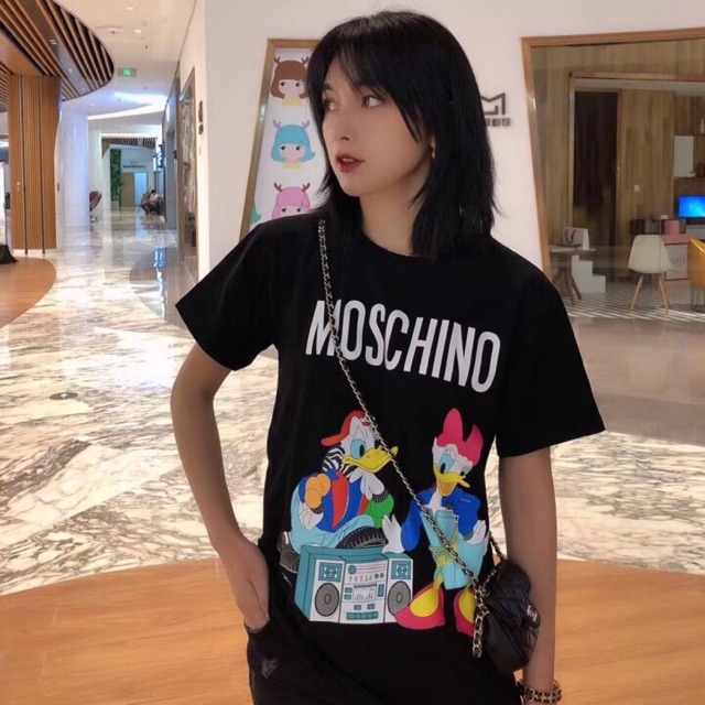 Moschino t shirt donald duck sale