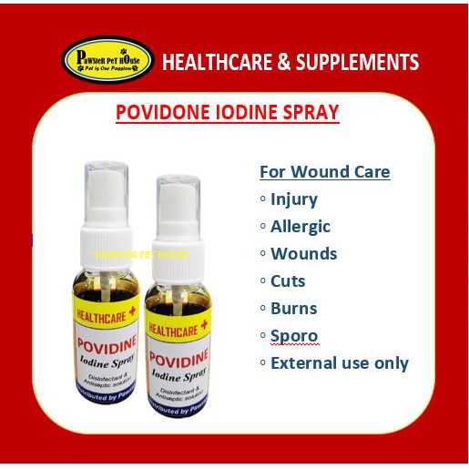 Povidone iodine hotsell spray for dogs