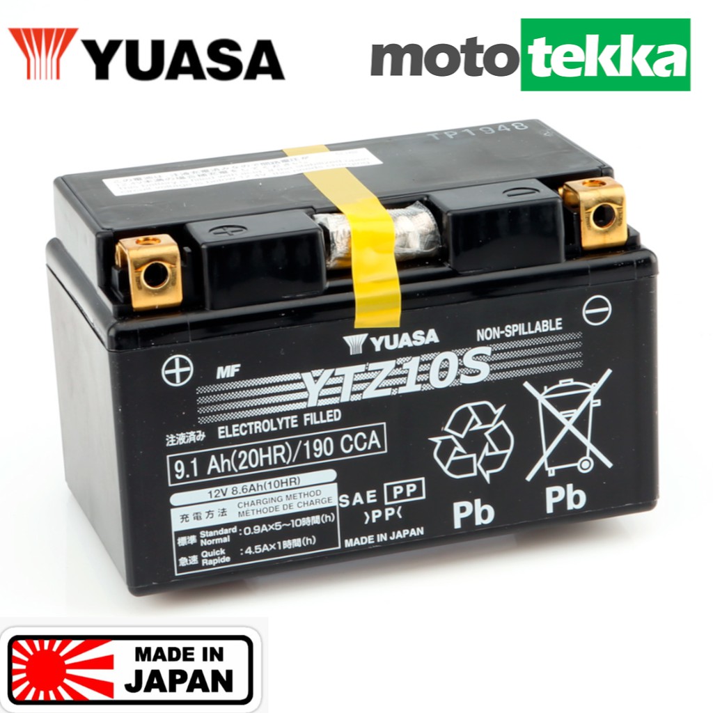 Yuasa YTZ10S Battery, Motorcycle Battery