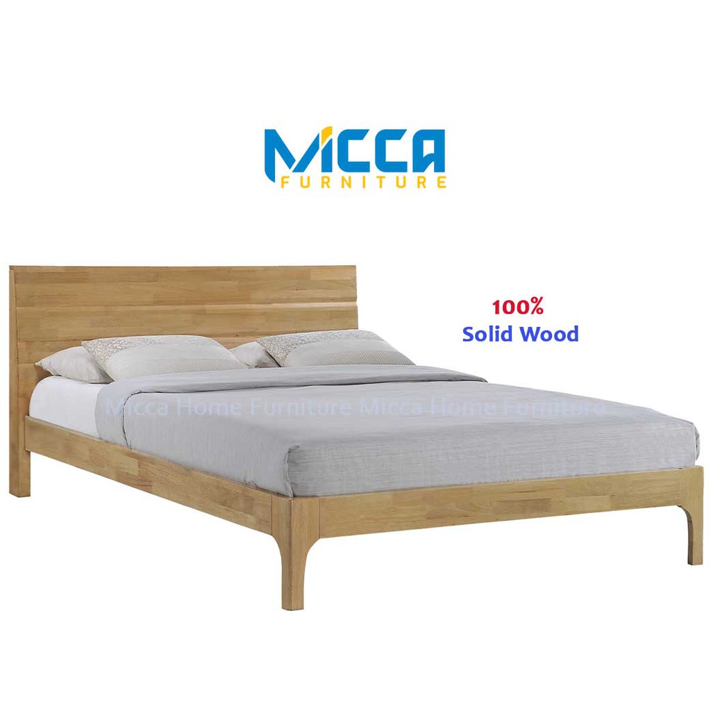 Malaysian wood deals bed frame