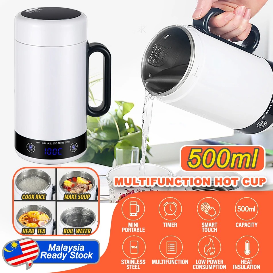 500ml Mini Portable Electric Kettle 304 Stainless Steel Mini