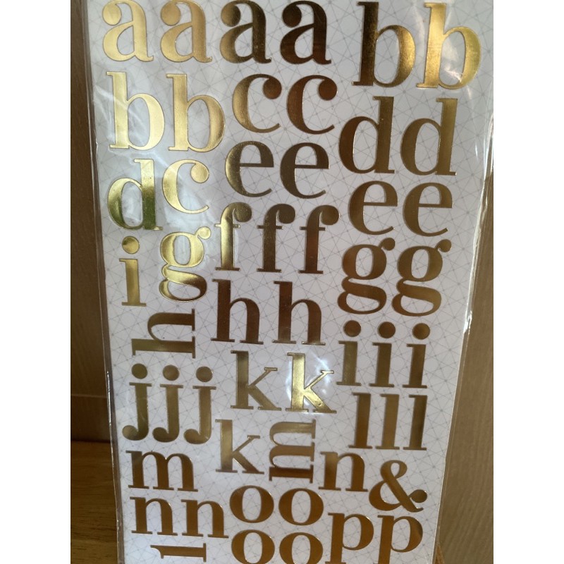 Gold Foil Letter Stickers