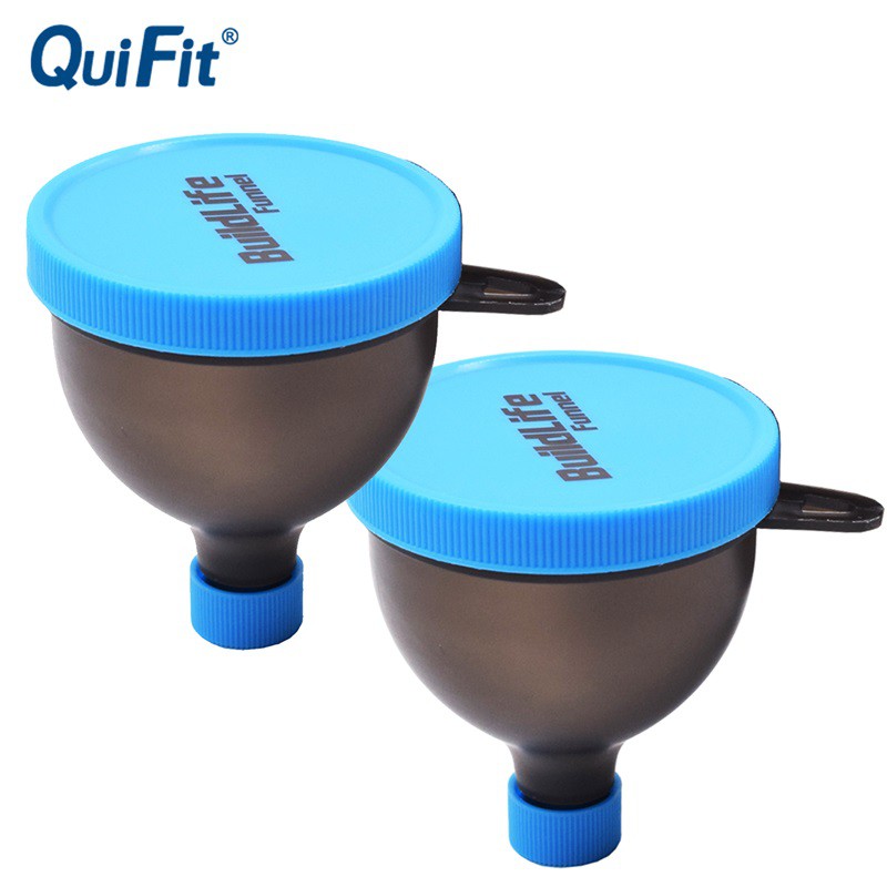 QuiFit Funnel Shaker Protein Powder Container Pillbox Funnel