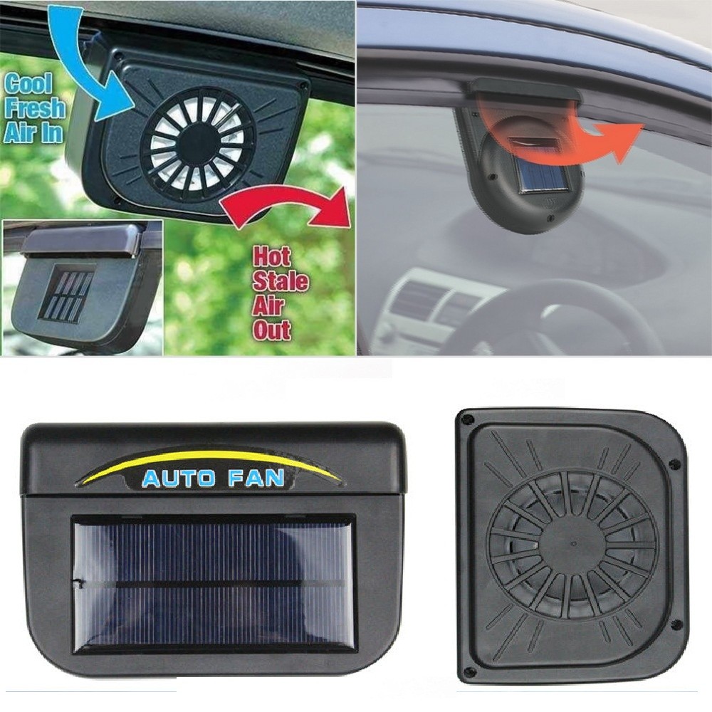 Solar powered best sale car exhaust fan