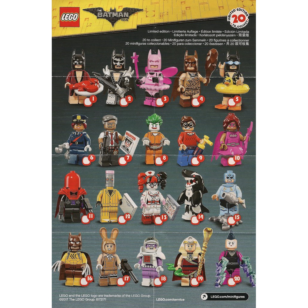 Batman movie online minifigures