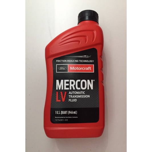 Ford Motorcraft Mercon LV ATF 946ML Ford Ranger T6 / T7 2.2/3.2 TDCI Automatic  Transmission FluiD+AUTO FILTER