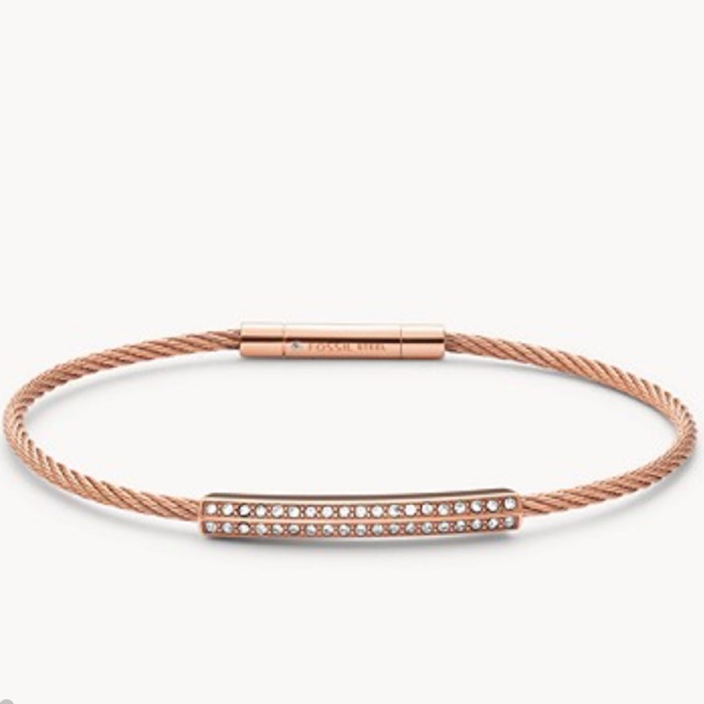 Fossil rose clearance gold bangle