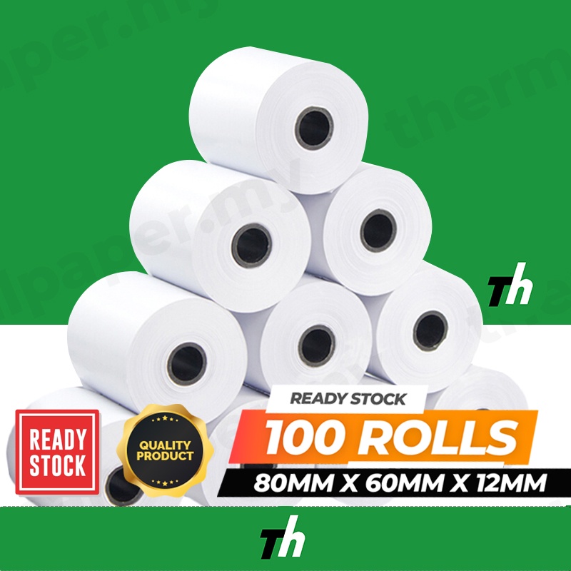 White Roll Paper  Thermal Paper 80mm
