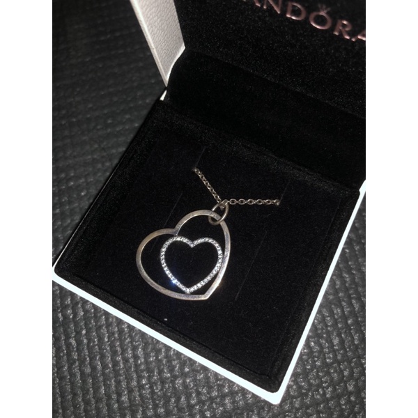 Pandora forever in sale my heart necklace