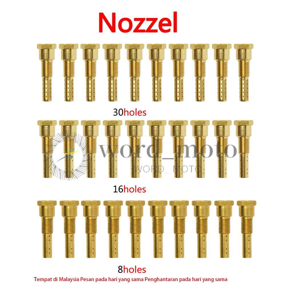 Main Nozzle Nozzles SET Flat Slider PWK Carburetor 125 - 148 Nozzle Set  NOZZLE
