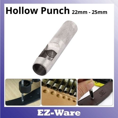 Round Hollow Punch Set Hand Tools Hole Punching Leather Gasket CARBON Steel