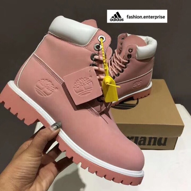 Ladies pink timberland boots hotsell