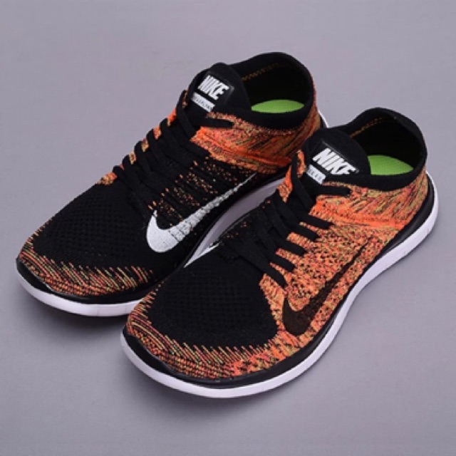 Free 4.0 flyknit hotsell green and orange