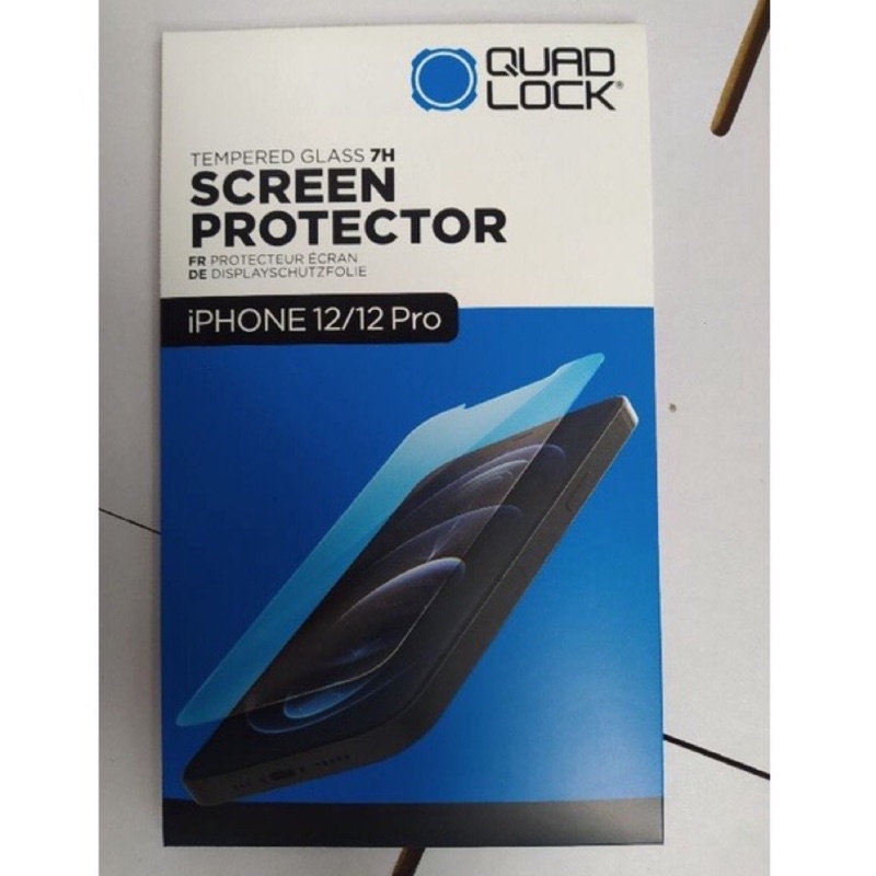 Quad Lock Tempered Glass Screen Protector Iphone 12/12 Pro 