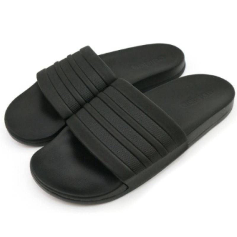 Adidas cloudfoam outlet slides men's black