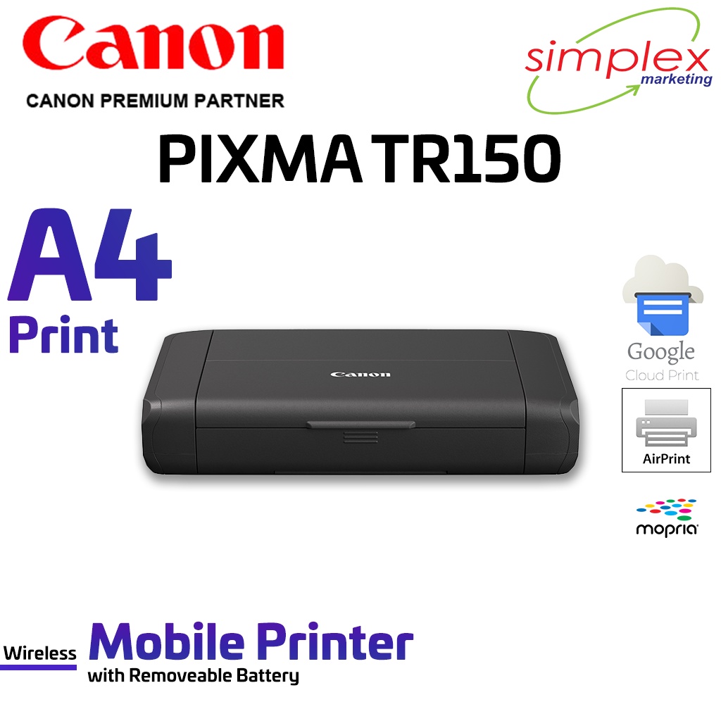Inkjet Printers - PIXMA TR150 (With Removable Battery) - Canon Malaysia