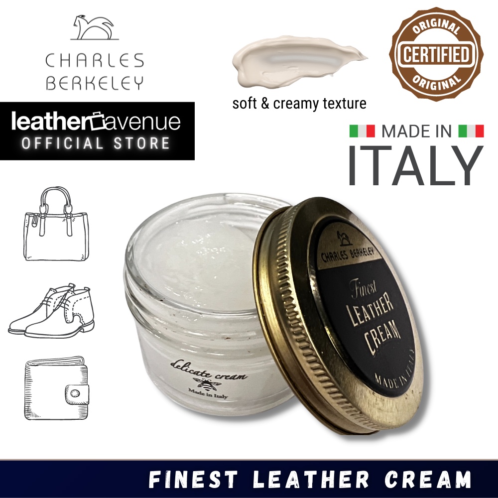 Leather cream store for bags