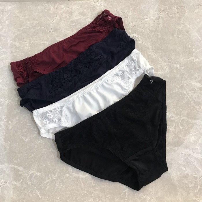 Marks & Spencer Lacey Silk Underwear Panty/Panties Import CD Briefs Hipster  Panties Branded