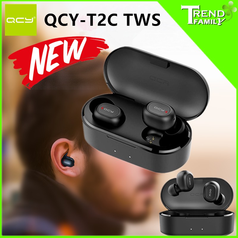 QCY T2 T2C TWS Bluetooth Binaural Wireless Earphones Shopee Malaysia