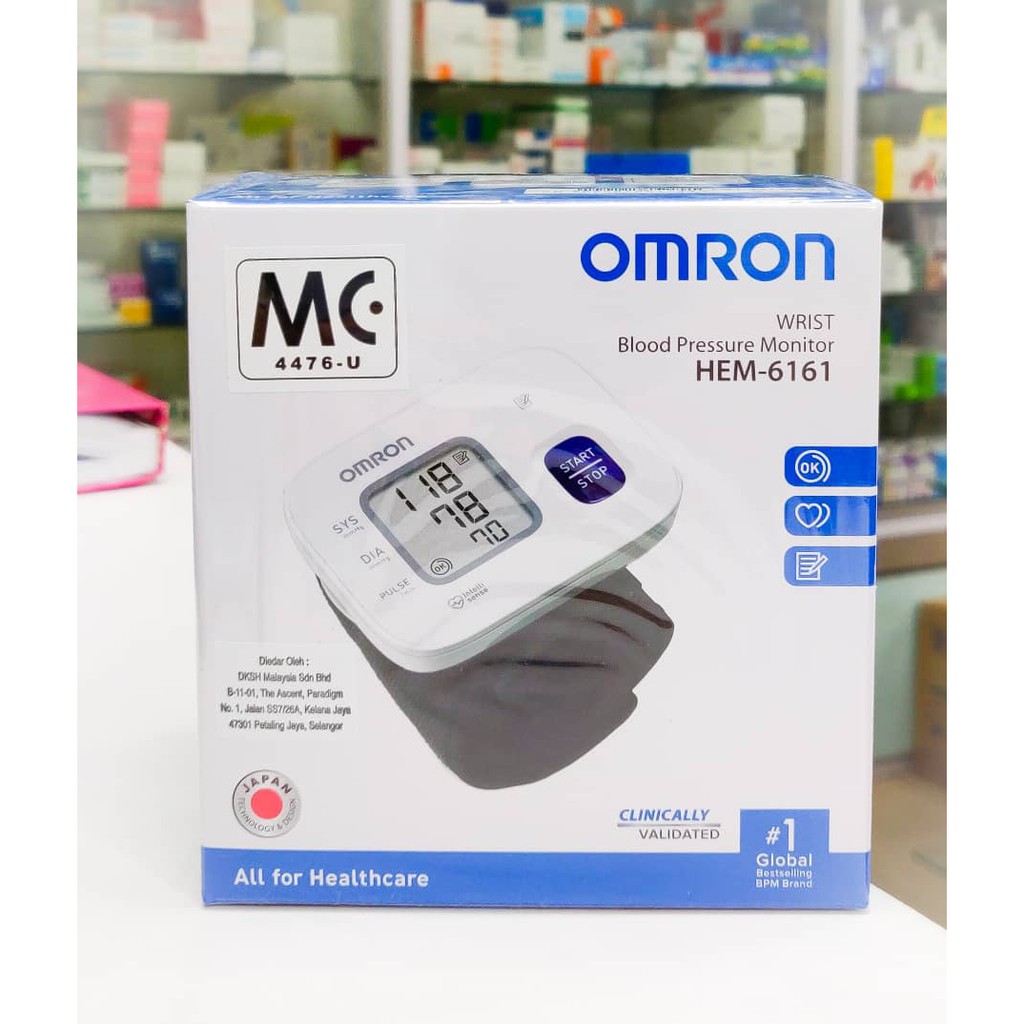  Omron 6161 Wrist Blood Pressure Monitor with 30 Memory,  Intellisense : Health & Household