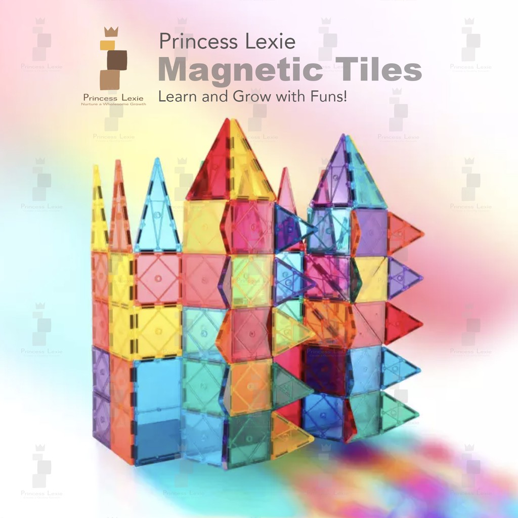 Princess Lexie Magnetic Tiles | Colourful 3D Magnetic Tiles Building Blocks  Educational STEM Toy | Shopee Malaysia