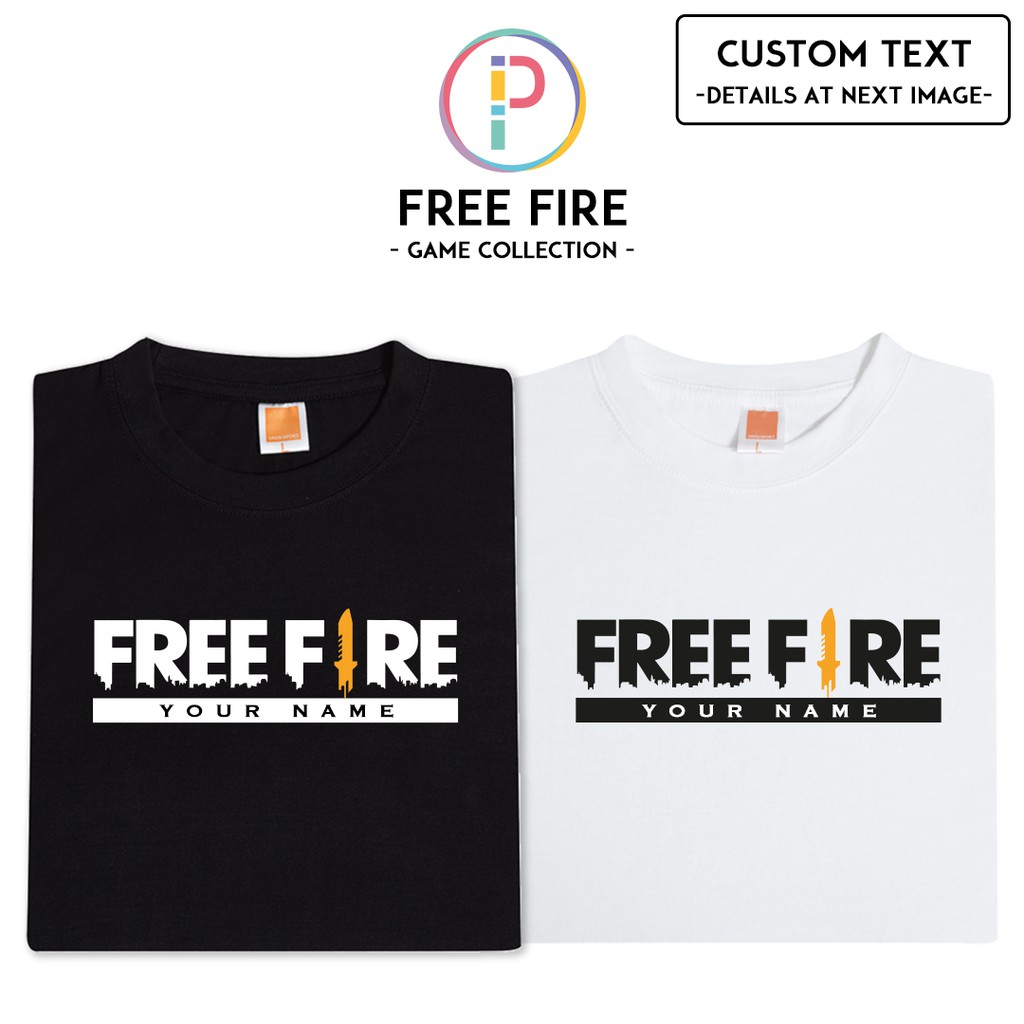 KID Free Fire Cotton Tshirt ready stock Malaysia baju free Fire