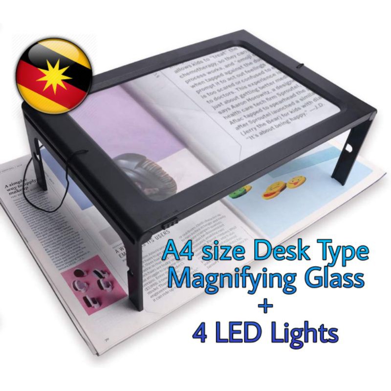 A4 magnifying glass with hot sale light