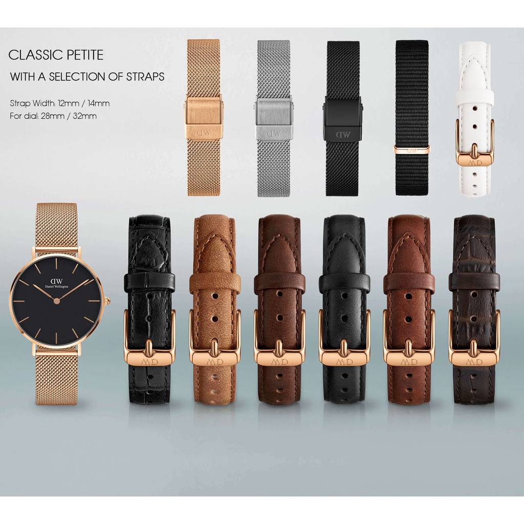 D W Classic Petite Watch Strap 12mm 14mm 18mm 20mm Shopee Malaysia