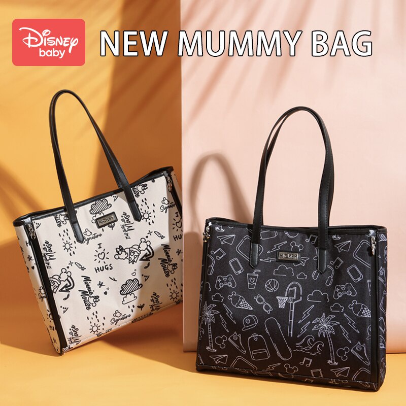 Disney Minnie Mickey Cartoon Mummy Bag Usb Diaper Bag Baby Care Large  Capacity Baby Stroller Organizer Bag Mummy Diaper Bag Hook - AliExpress