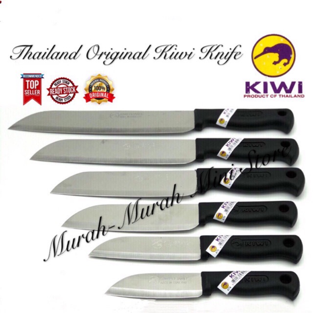 PISAU KIWI STAINLESS STEEL 4-8 INCHES KITCHEN KNIFE Paringknife Pisau  Plastichandle knife