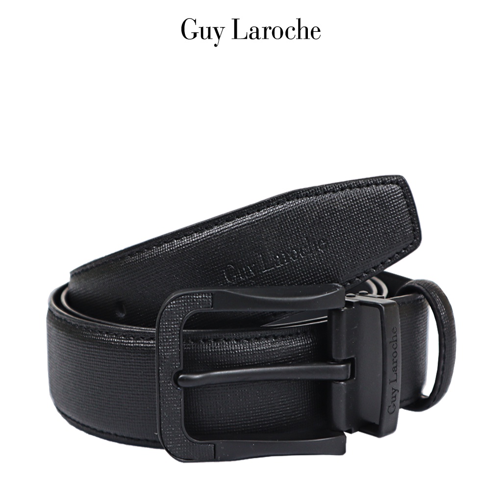 Guy Laroche Men s Genuine Leather Pin Buckle Belt 35mm GLB001L2