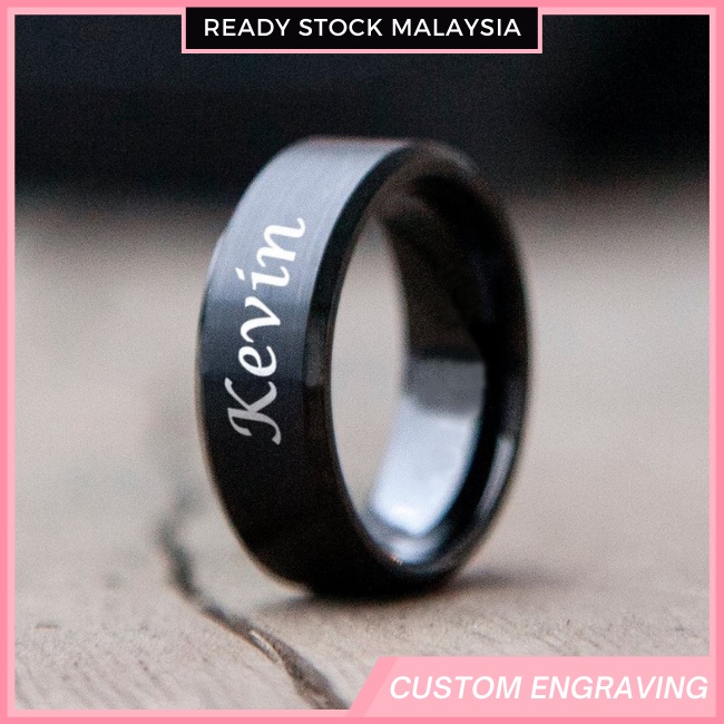 Engraving titanium clearance ring