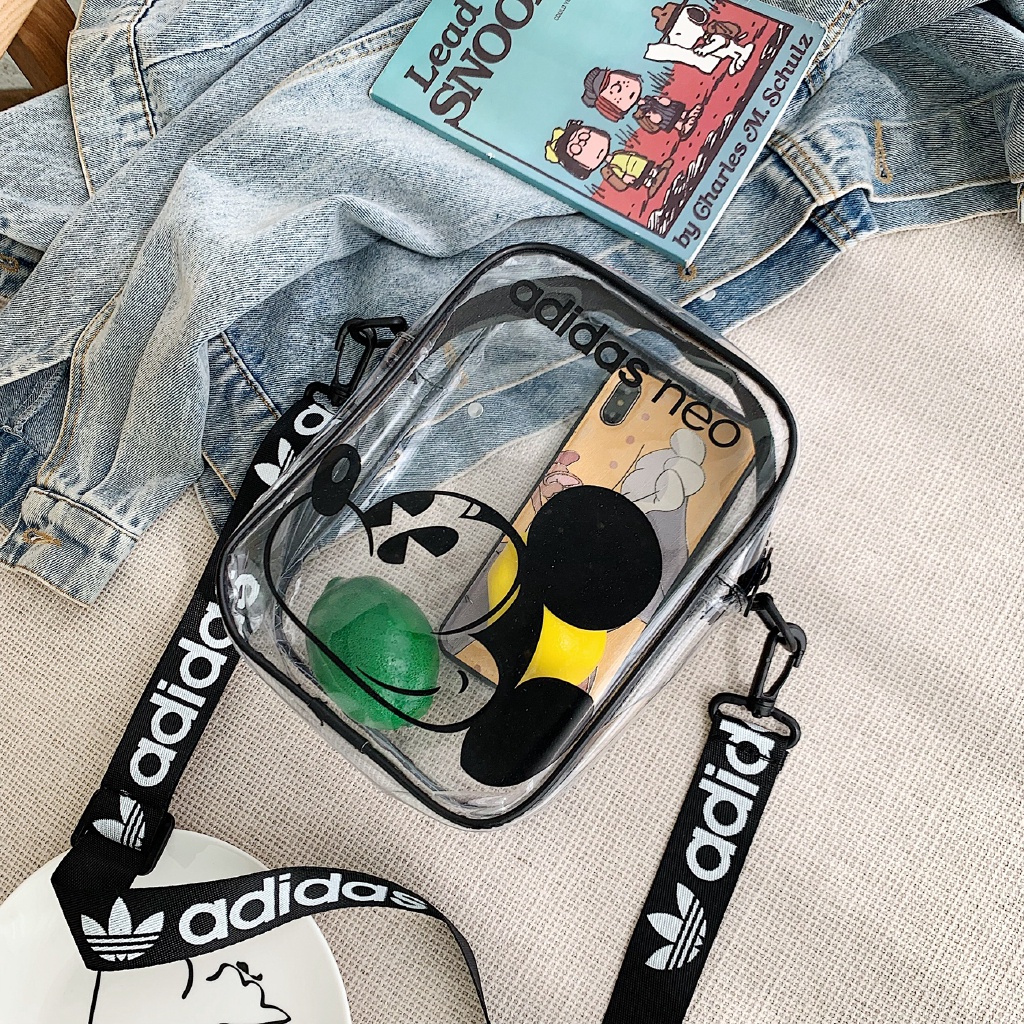 Adidas transparent sling shop bag