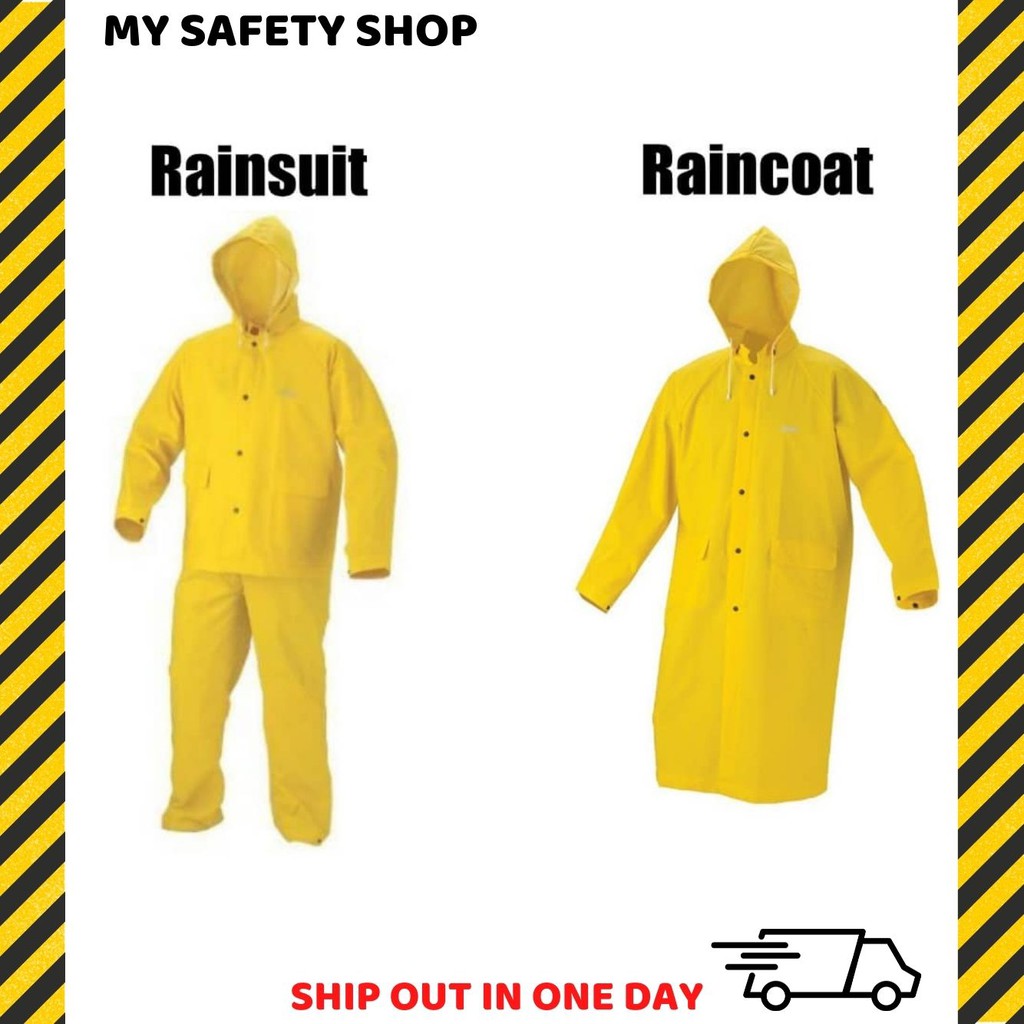 Heavy duty pvc sales rain gear