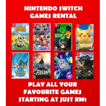 Nintendo switch shop games for rent