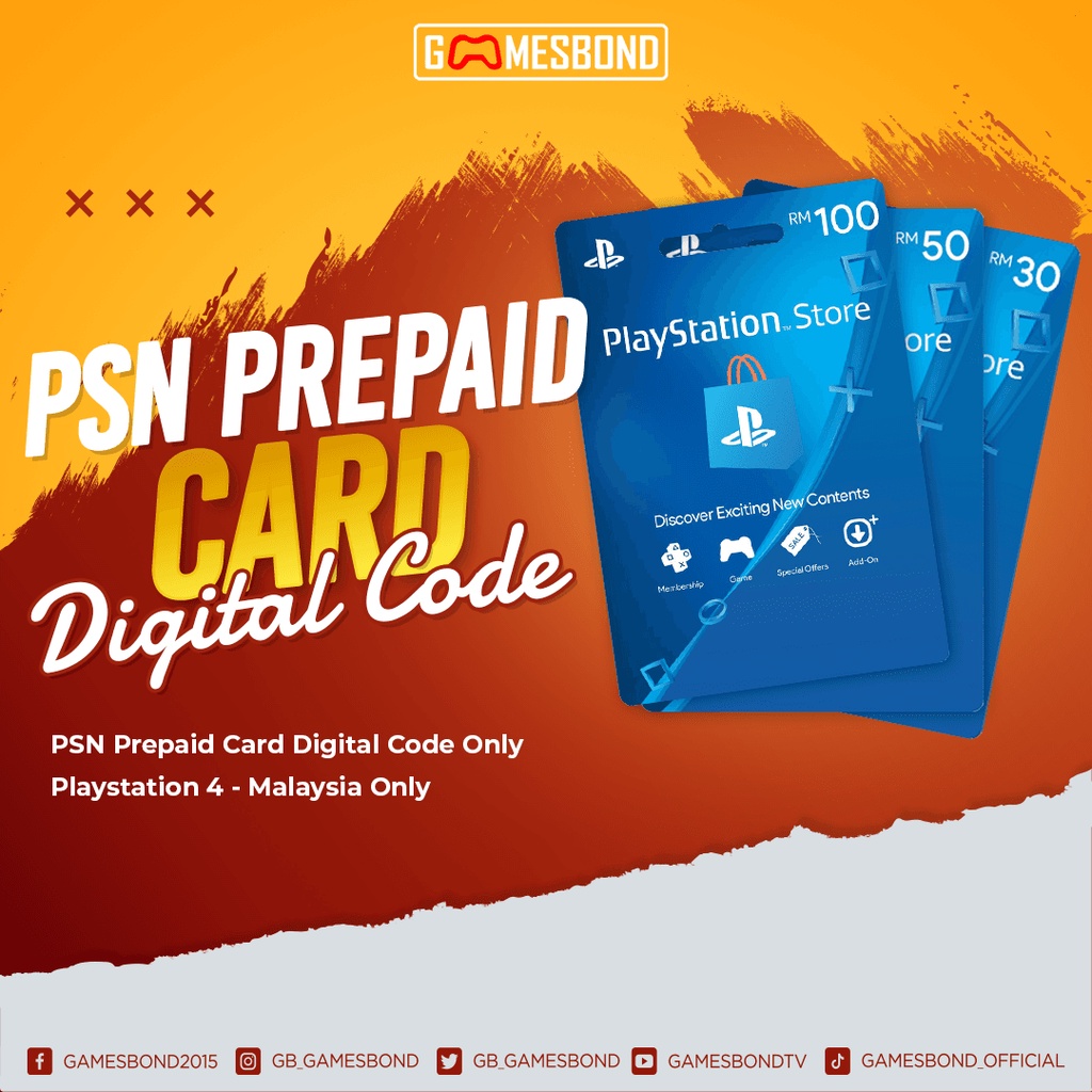 Prepaid on sale psn card