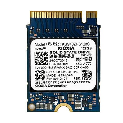 KIOXIA 128GB M.2 NVME SSD PCIe Gen3x4 2230 6 MONTHS WARRANTY SOLID