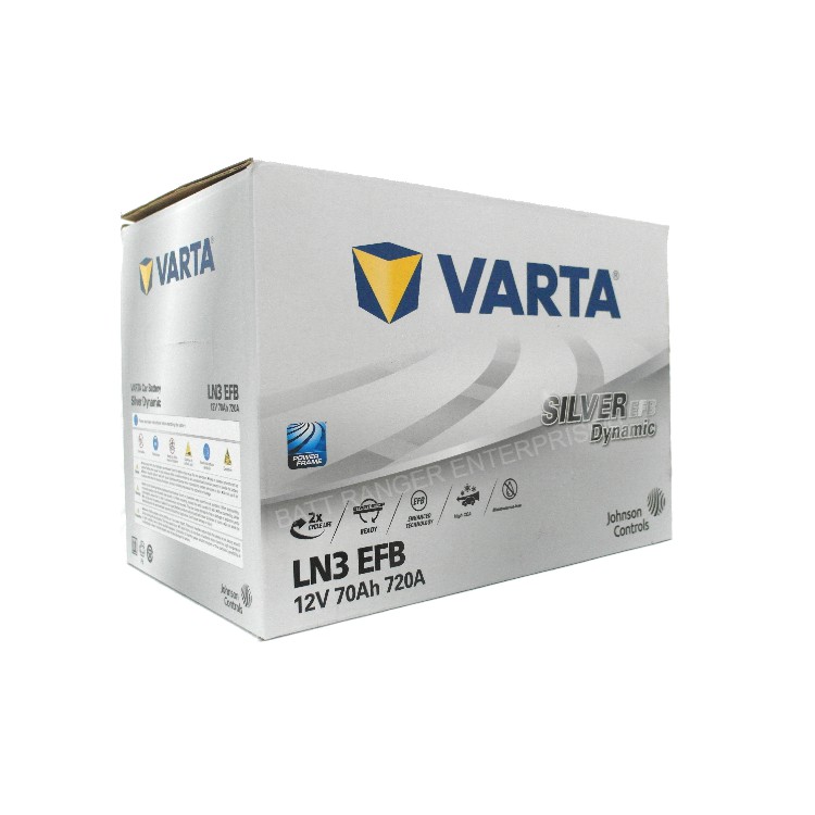 Varta Silver Dynamic Din70 EFB Start Stop Battery For Volkswagen Passat B8  , Jetta , Golf MK7 , Tiguan
