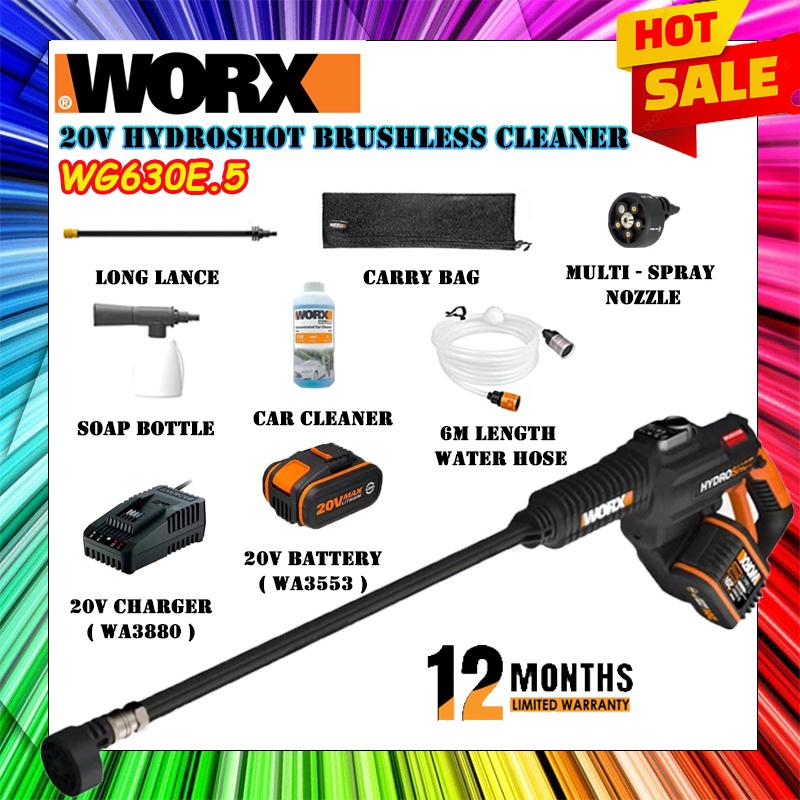 WORX WG630E.5 20V 4.0AH CORDLESS HYDROSHOT PORTABLE HIGH PRESSURE