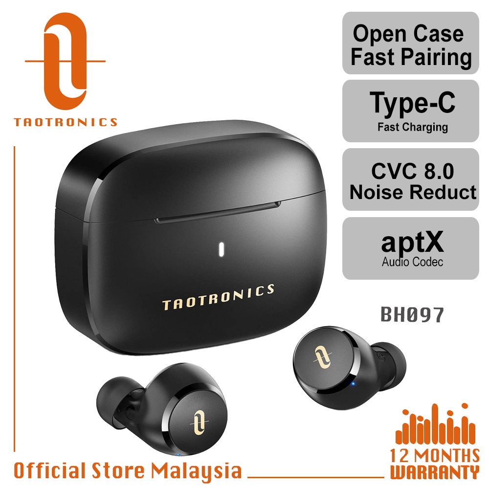 Taotronics bluetooth earphones discount pairing