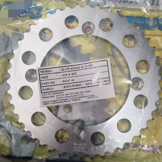 Sprocket on sale klx 150