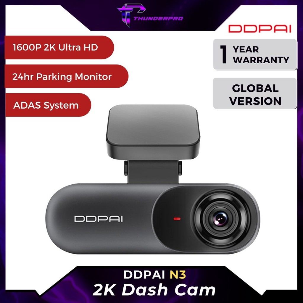 DDPAI Mola N3 Car Dash Camera 2K+ 1600P UHD