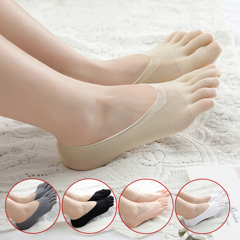Women Summer Five-finger Toe Socks Ultrathin Invisible with