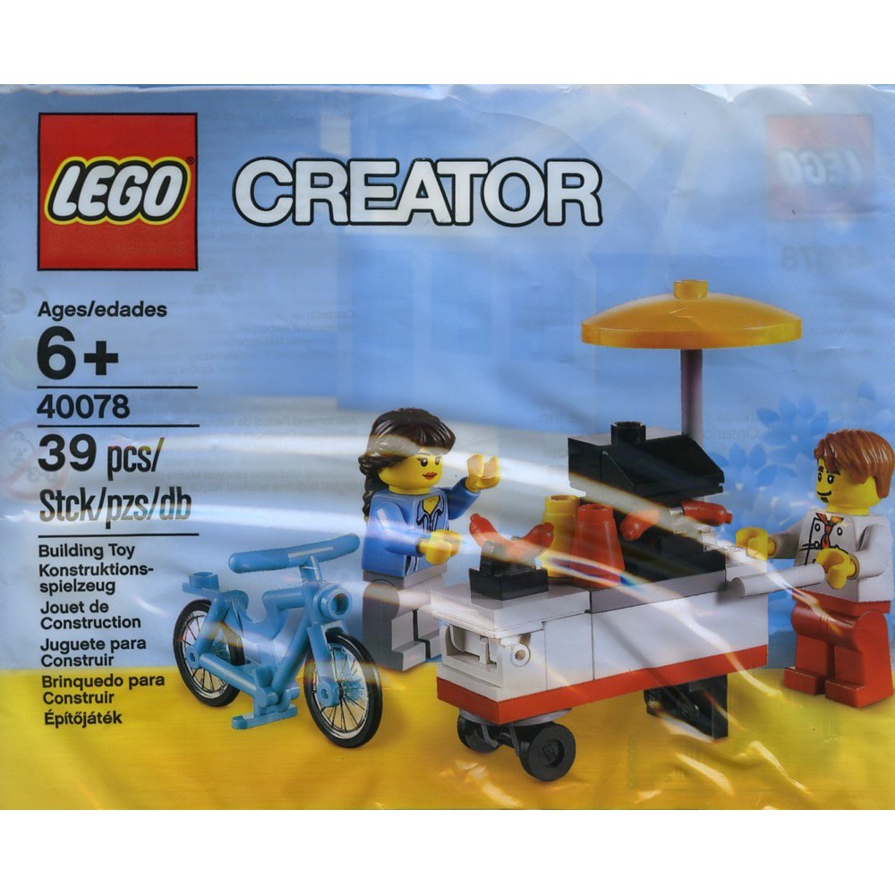 Lego hot store dog stand polybag