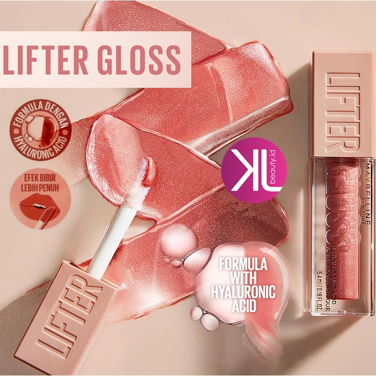 Maybelline Lifter Gloss, Hydrating Lip Gloss with Hyaluronic Acid, High  Shine for Fuller Looking Lips, XL Wand, Sand, Rose Neutral, 0.18 Ounce 015  SAND 0.18 Fl Oz (Pack of 1)
