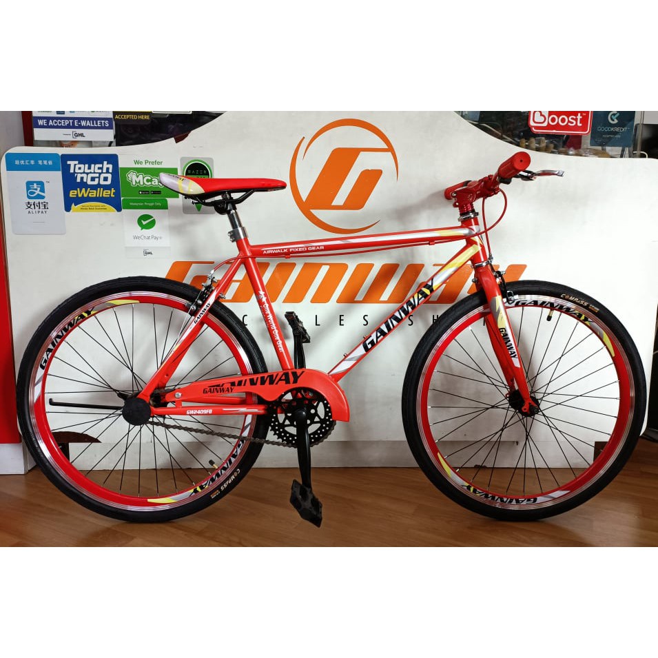 GAINWAY 24 Inch Colourful Fixie Bike BGW2409